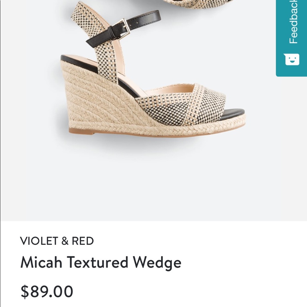 Violet & Red Micah Textured Wedge